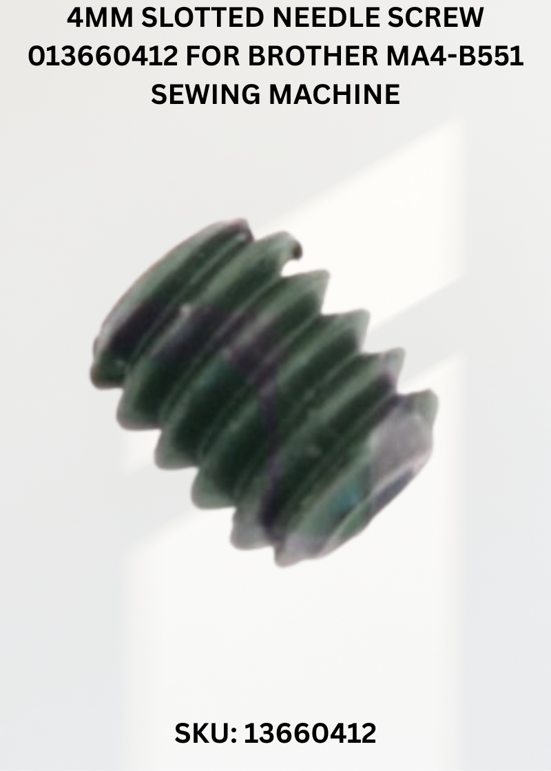 4mm Slotted Needle Screw 013660412 for Brother MA4-B551 Sewing Machine