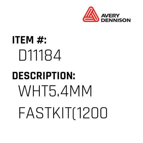 Wht5.4Mm Fastkit(1200 - Avery-Dennison #D11184