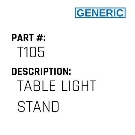 Table Light Stand - Generic #T105