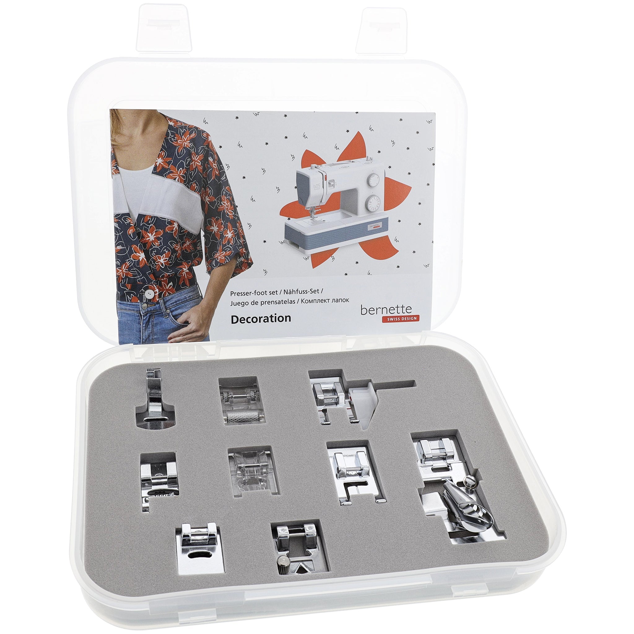 Decoration Presser Feet Set (9pcs), bernette #5020210314