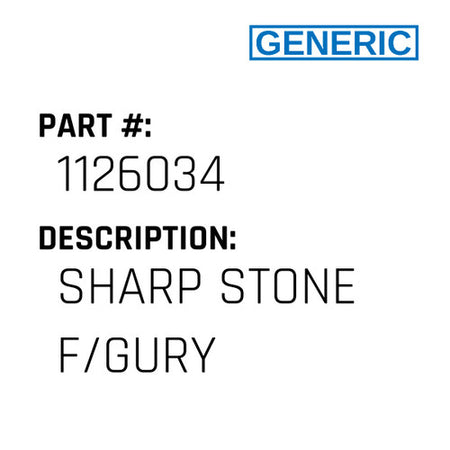 Sharp Stone F/Gury - Generic #1126034