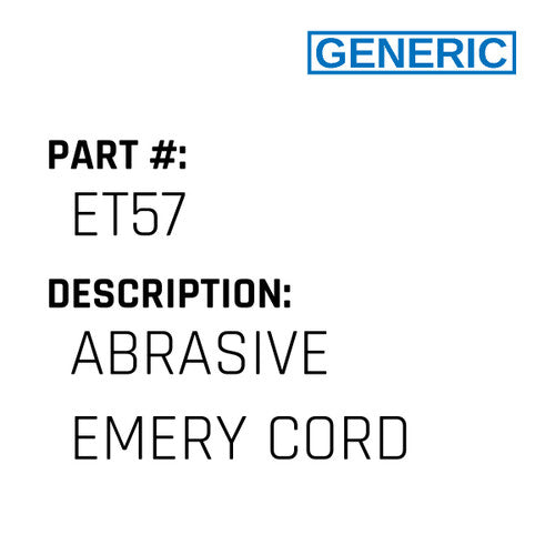 Abrasive Emery Cord - Generic #ET57