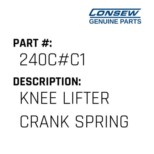 Knee Lifter Crank Spring - Consew #240C#C1