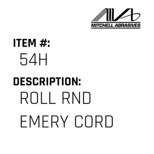 Roll Rnd Emery Cord - Mitchells #54H