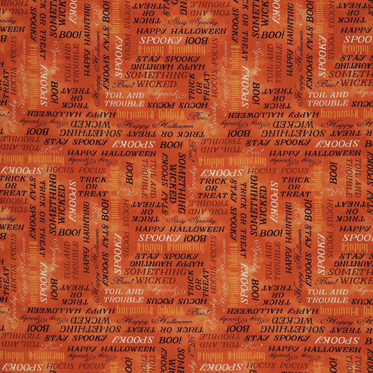 Happy Haunting Fabric Collection - Stay Spooky Pumpkin