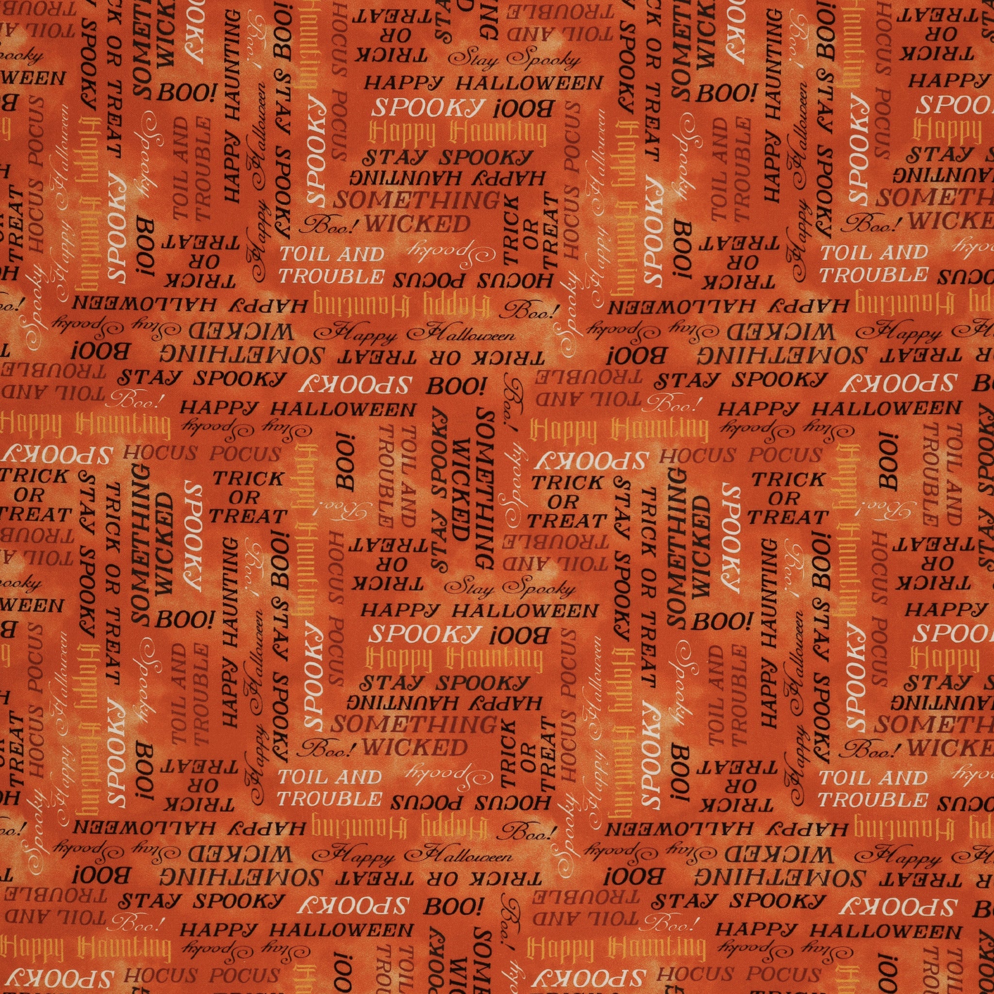 Happy Haunting Fabric Collection - Stay Spooky Pumpkin