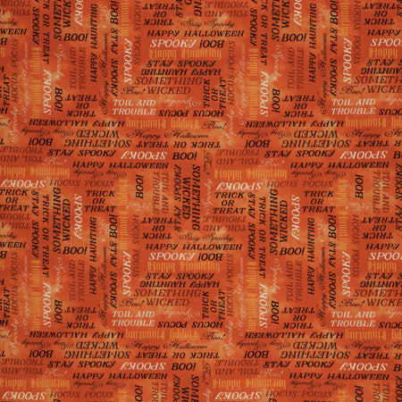 Happy Haunting Fabric Collection - Stay Spooky Pumpkin