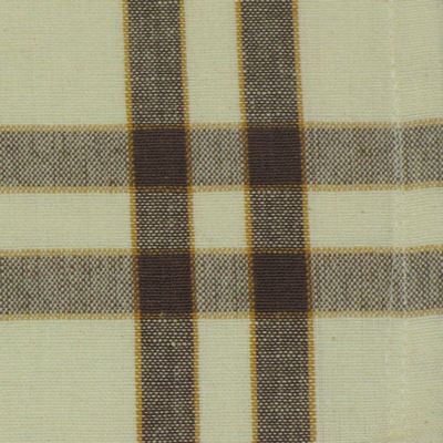 Dunroven House Brown Striped Cream Background Tea Towel