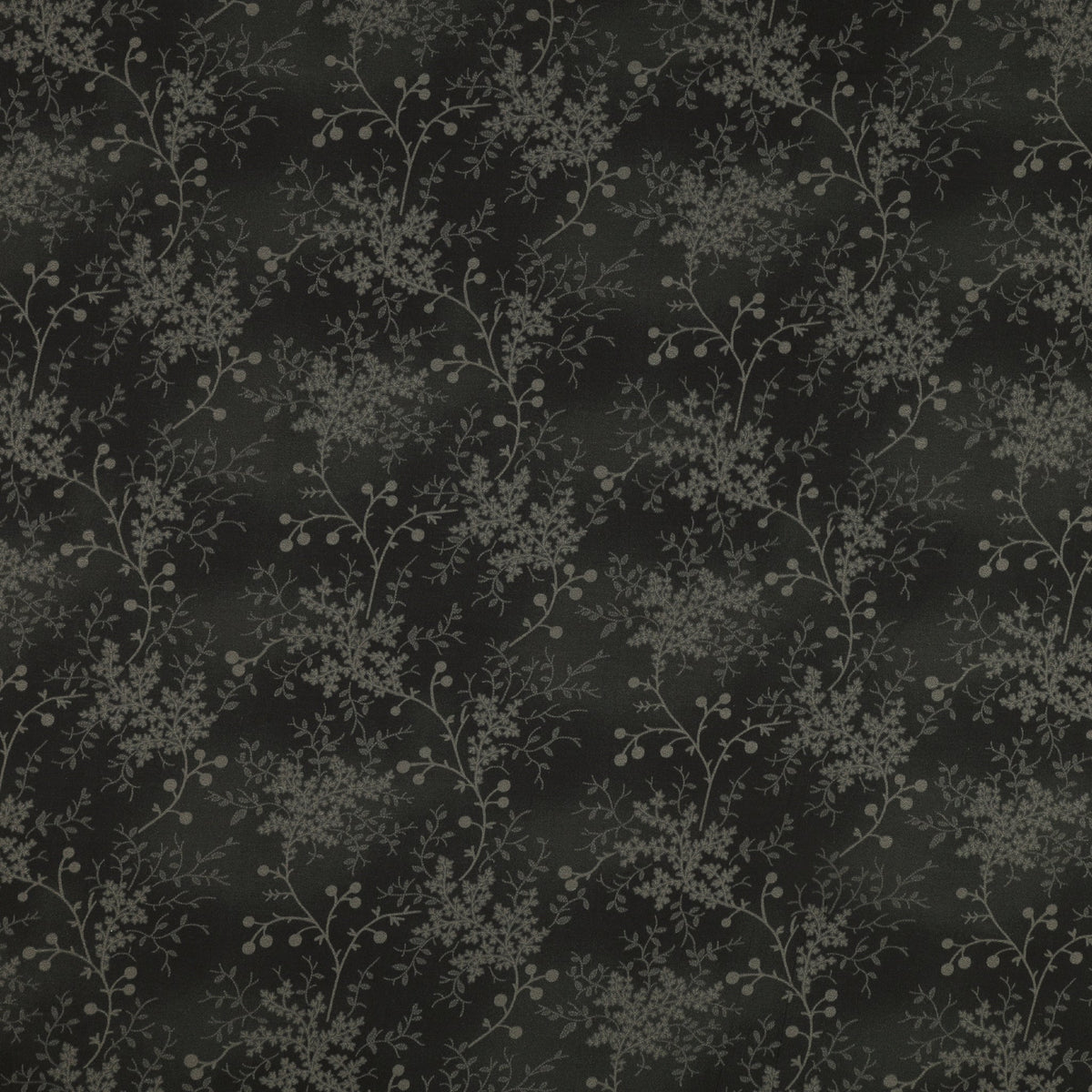 Garden Tale 108" Wide Quilt Backing - Floral Vine Onyx