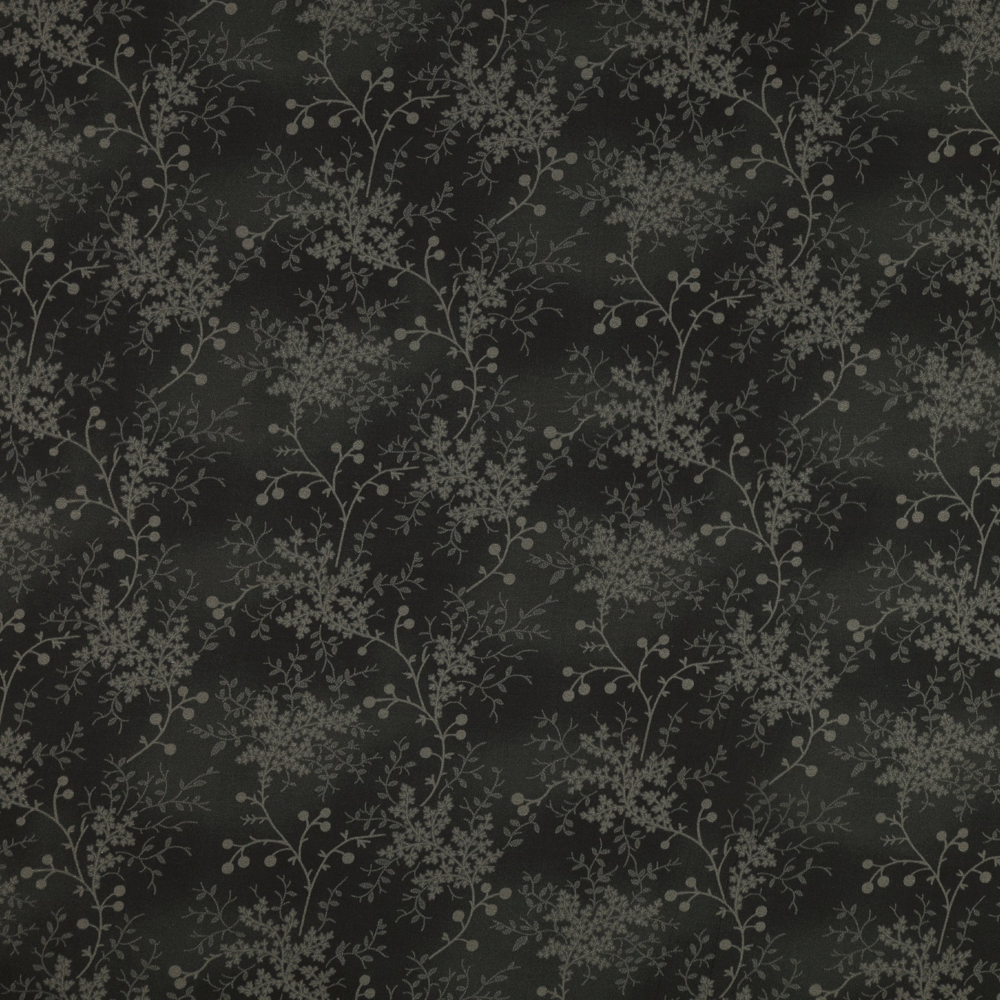 Garden Tale 108" Wide Quilt Backing - Floral Vine Onyx