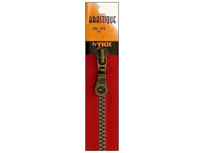 YKK art.5407 Brastique Closed 7" Red