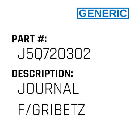 Journal F/Gribetz - Generic #J5Q720302