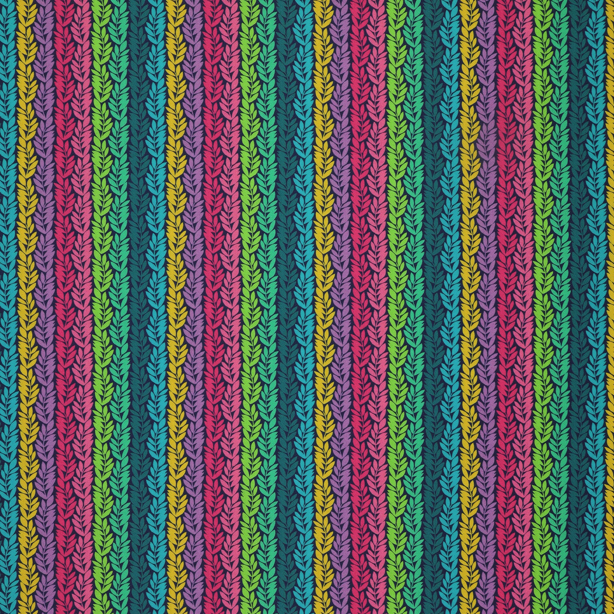 Foliage Fabric Collection - Foliage Rainbow