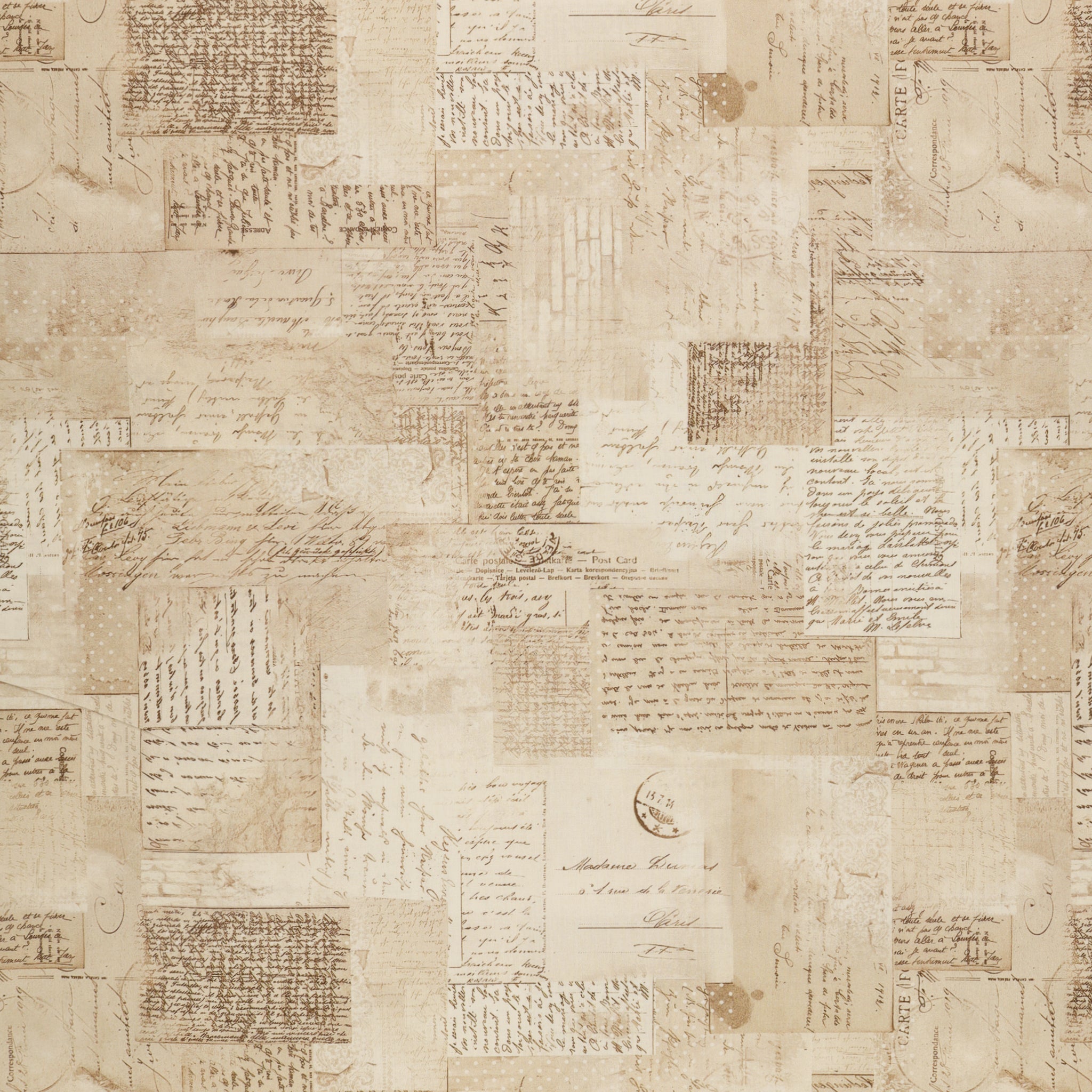 Ephemera Parchment 108" Wide Quilt Backing