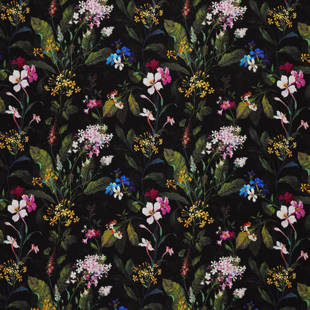 Midnight Blooms Fabric Collection - Moody Blooms Black