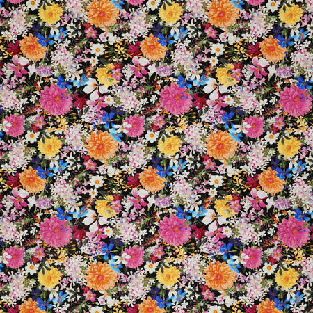 Midnight Blooms Fabric Collection - Wildflower Pickings Black
