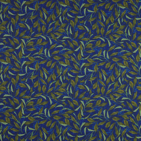 Midnight Blooms Fabric Collection - Greenery Royal