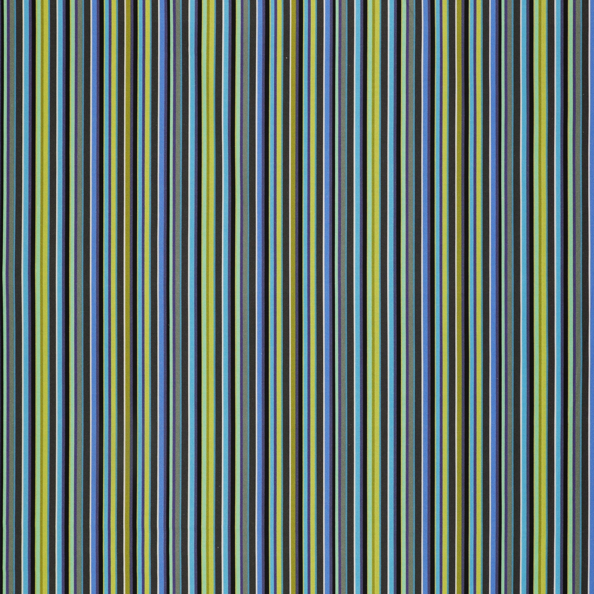 Midnight Blooms Fabric Collection - Striae Blue