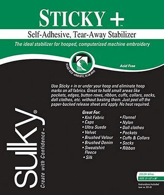 Sulky Sticky Stablizer 7 1/2 in x 9 in