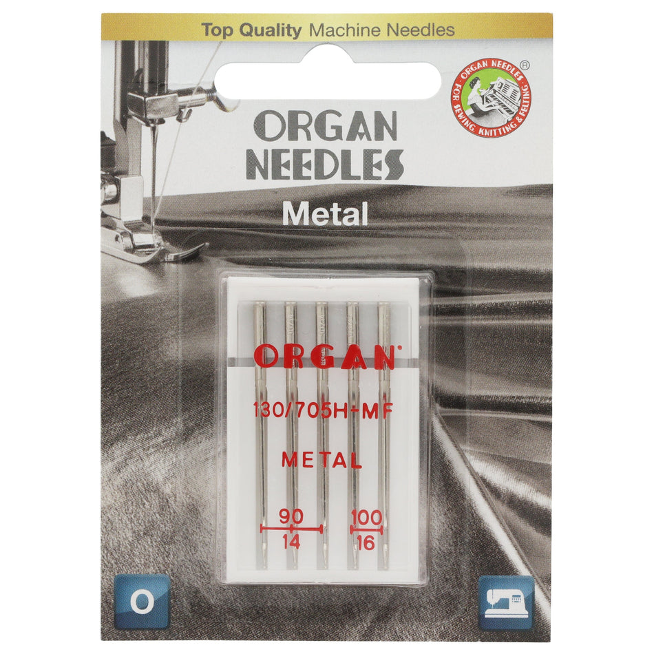 5pk Organ Metal Needles (130/705H) - Assorted Sizes 90-100