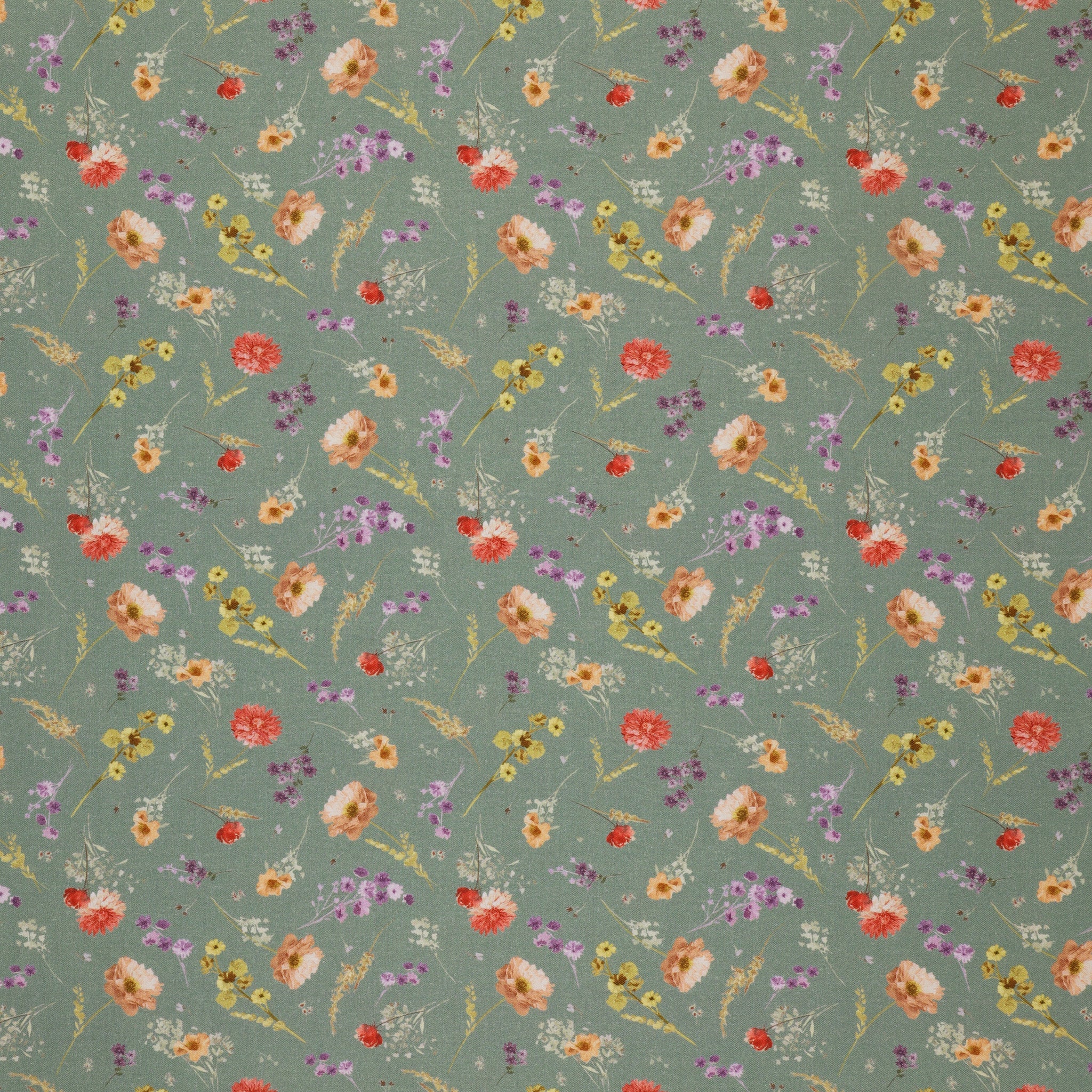 Aviva Fabric Collection - Floral Charm Thyme
