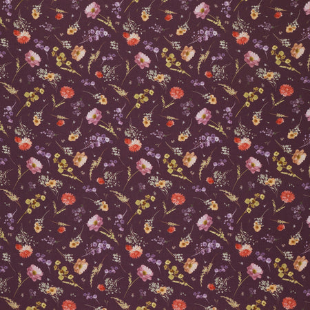 Aviva Fabric Collection - Floral Charm Aubergine