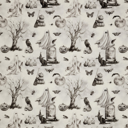 Happy Haunting Fabric Collection - Toil and Trouble Mist