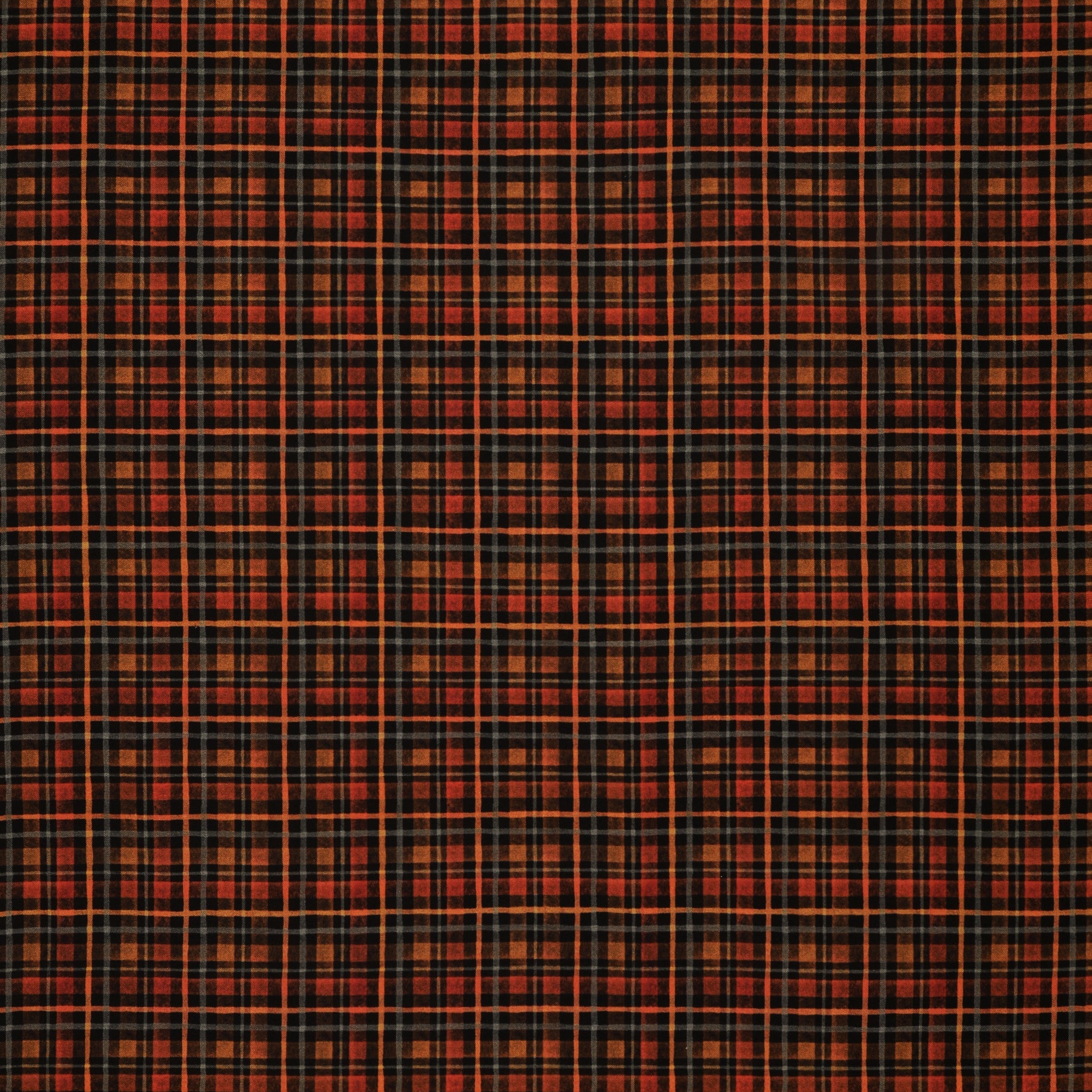 Happy Haunting Fabric Collection - Halloween Plaid Night