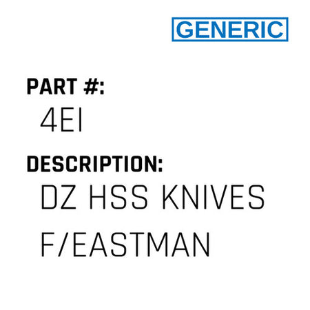 Dz Hss Knives F/Eastman - Generic #4EI