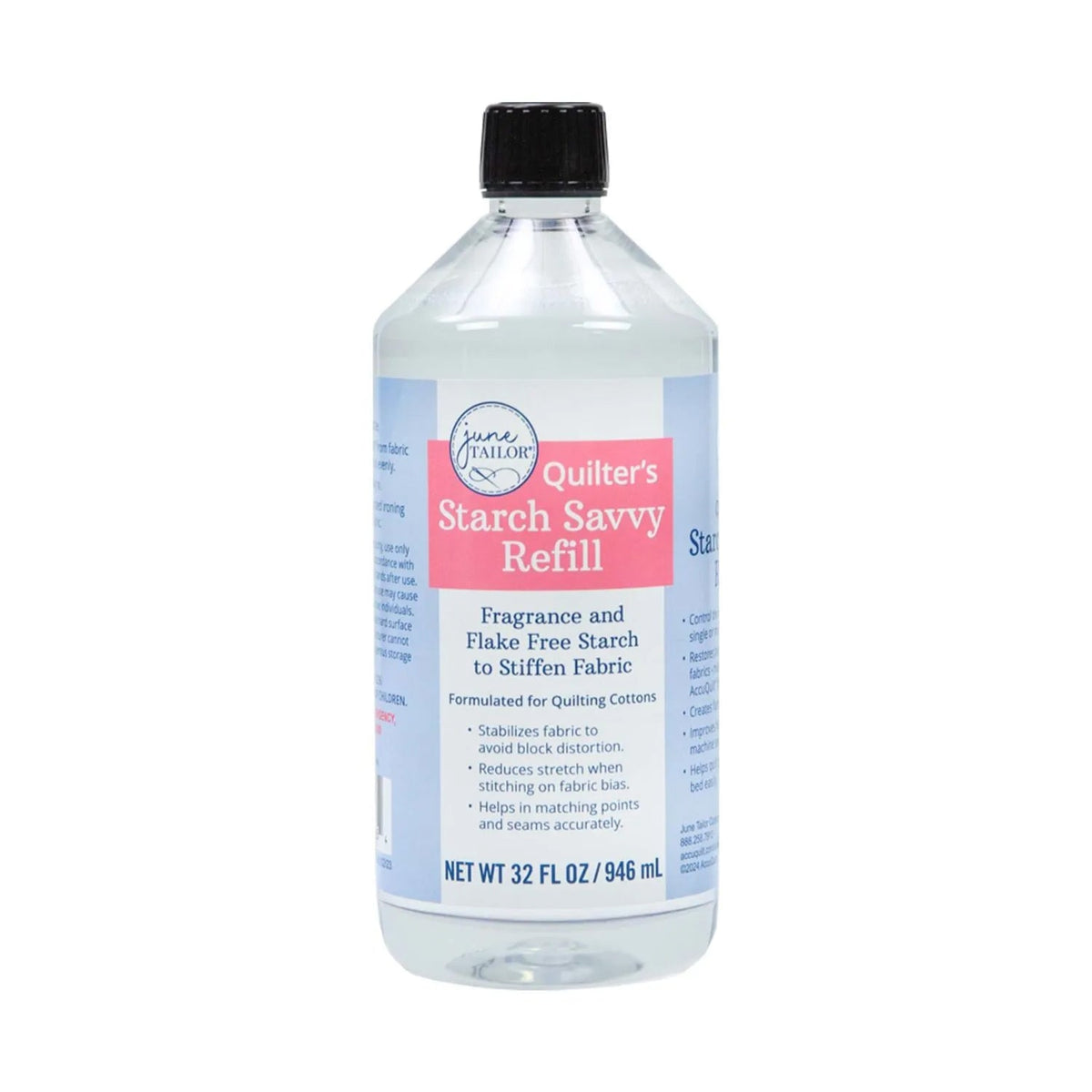 Quilter's Starch Savvy Refill Bottle 32oz, June Tailor