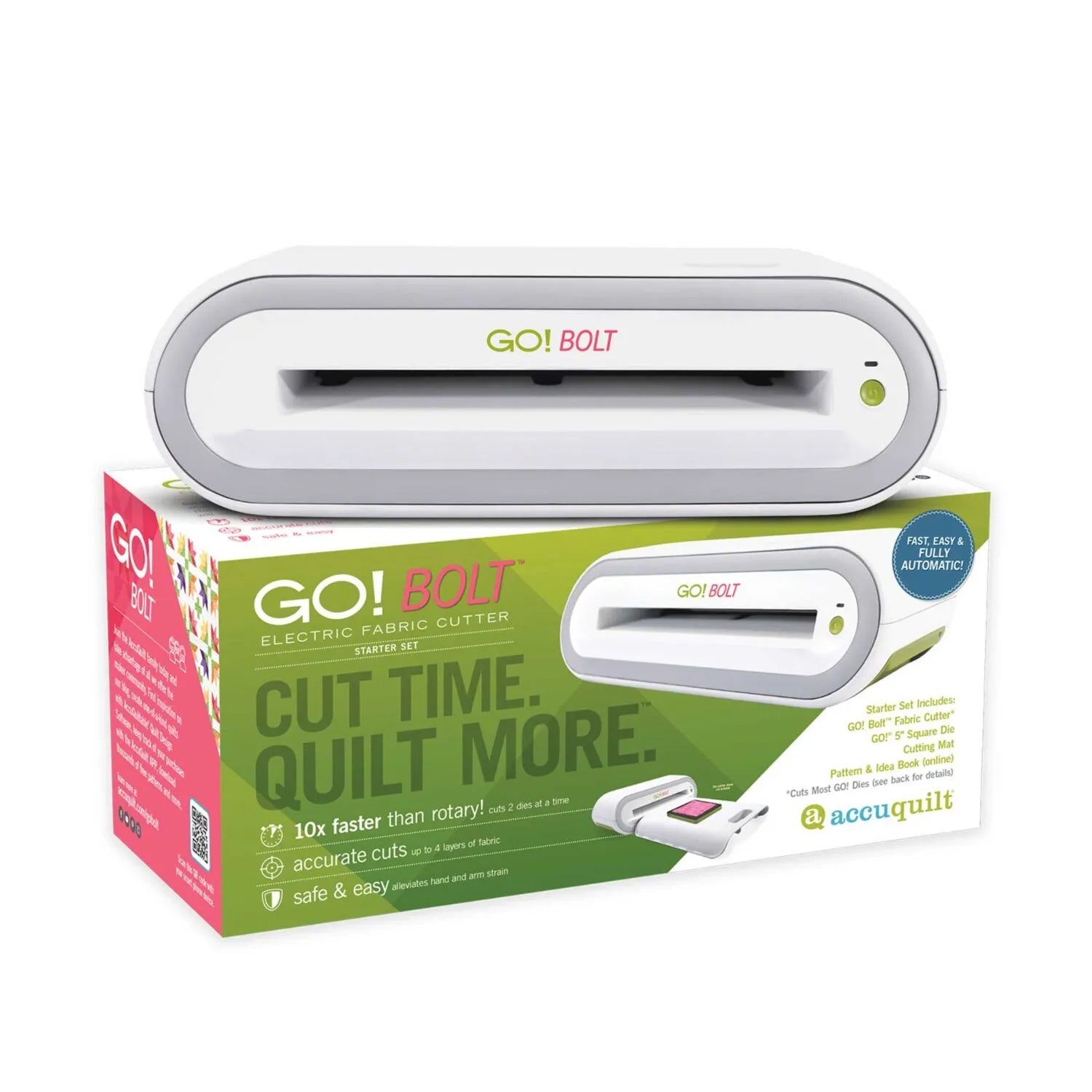 AccuQuilt GO! Bolt Electric Fabric Cutter Starter Set