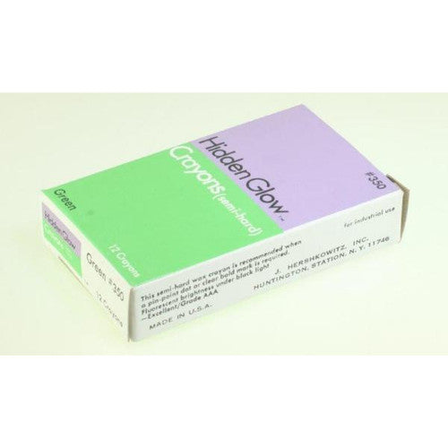 Dozen Hidden Glo Invisible-Fluorescent Pencil Crayons - Generic #D350HG