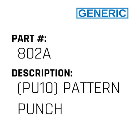 (Pu10) Pattern Punch - Generic #802A