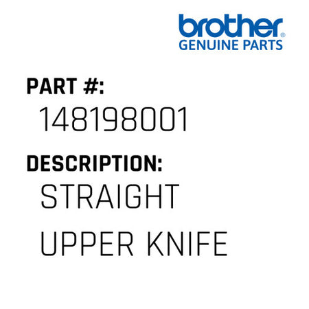 Straight Upper Knife - Brother #148198001