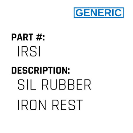 Sil Rubber Iron Rest - Generic #IRSI