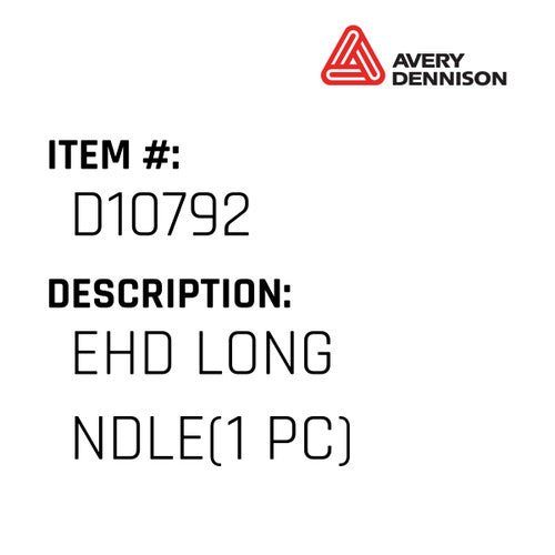 Ehd Long Ndle(1 Pc) - Avery-Dennison #D10792