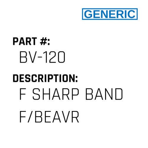 F Sharp Band F/Beavr - Generic #BV-120