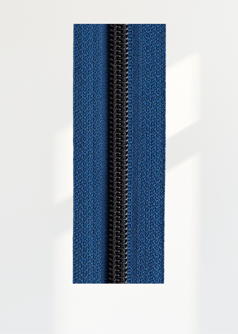 #5 Matte Black Metallic Nylon Coil Continuous Zipper