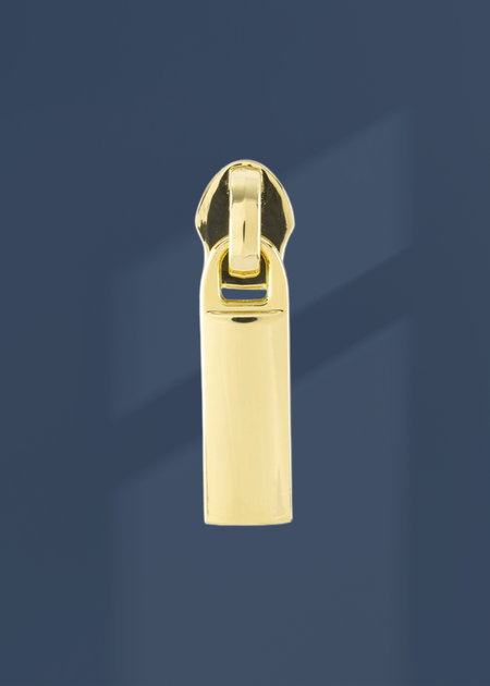 #5 Metallic Nylon Rectangle Zipper Pulls