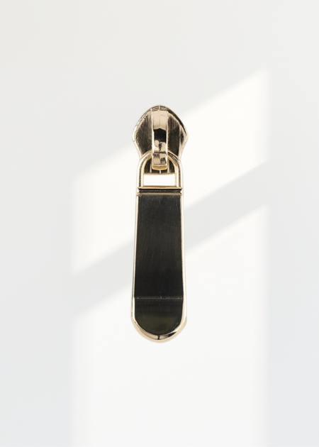 #5 Metallic Nylon Solid Long Zipper Pulls