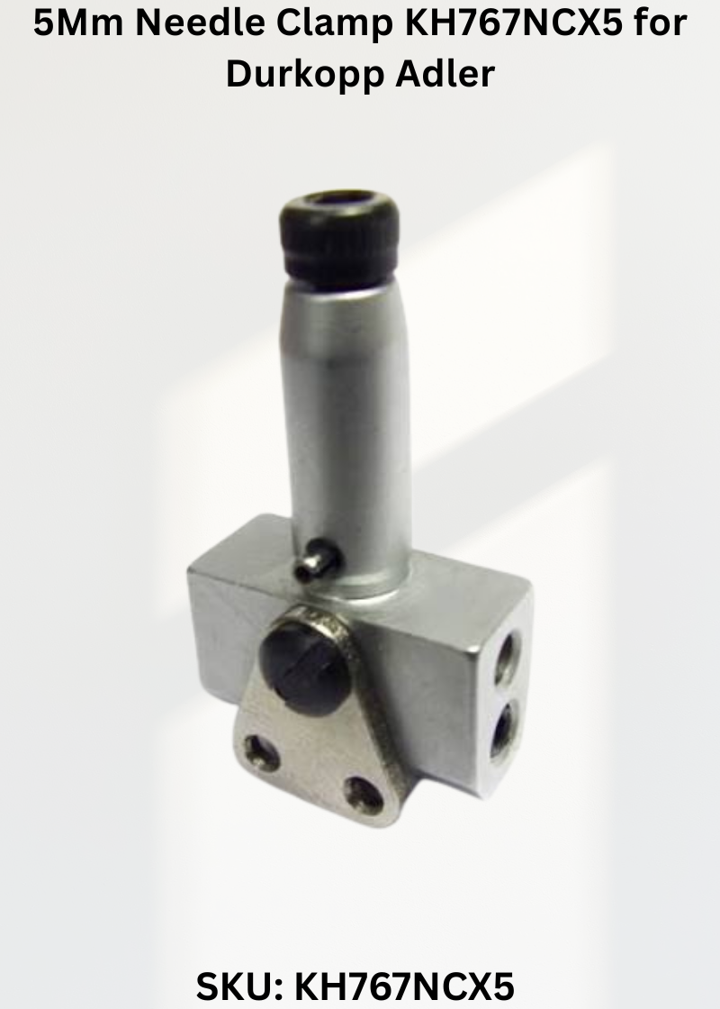 5Mm Needle Clamp KH767NCX5 for Durkopp Adler 367, 467, 767, Durkopp Adler 768, Durkopp Adler 867, Durkopp Adler 267, Durkopp