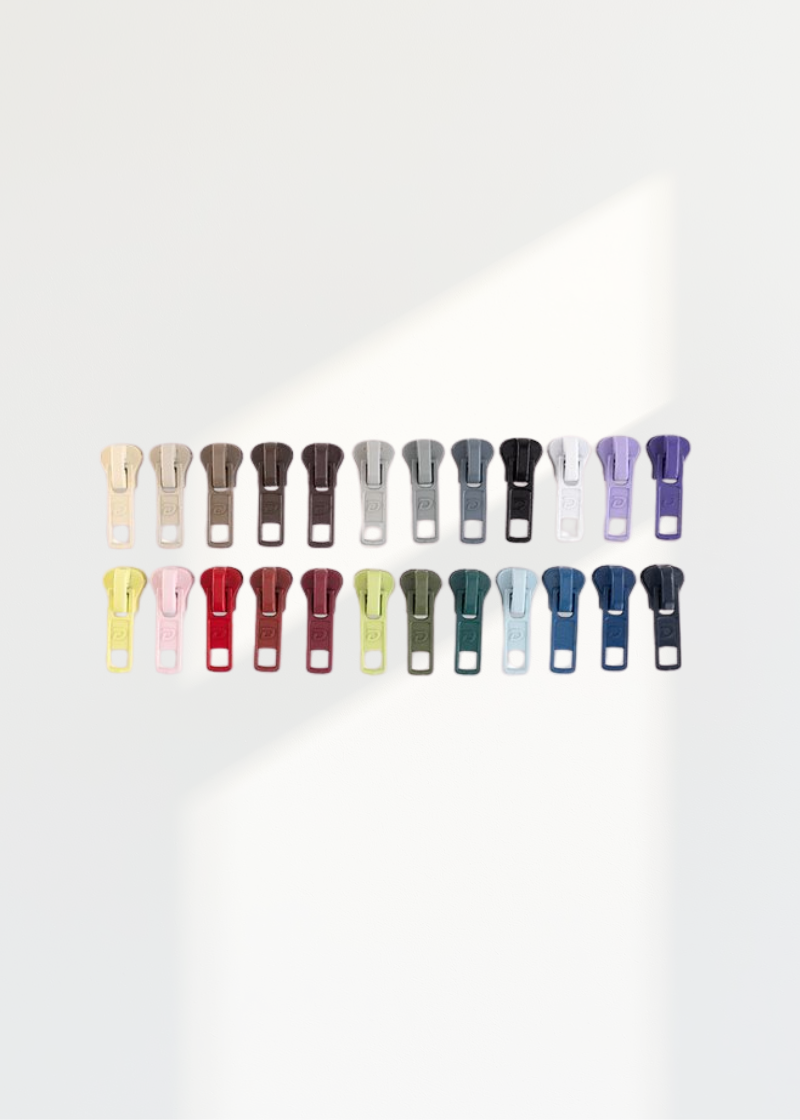#5 Molded Plastic Old Style Jacket Zipper Pulls - 24/Pack - Assorted Colors