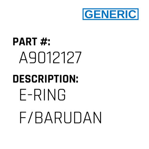 E-Ring F/Barudan - Generic #A9012127
