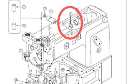 Oil seal For KM 921, KM 921 AR Agm Special Automatic Straight/Curved Waistband Machine - Empenzo Automated Sewing Systems