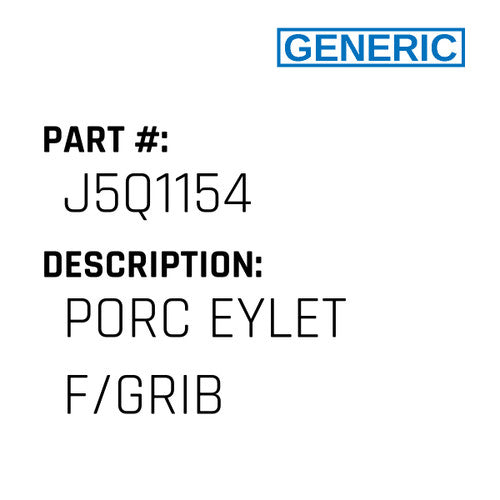 Porc Eylet F/Grib - Generic #J5Q1154