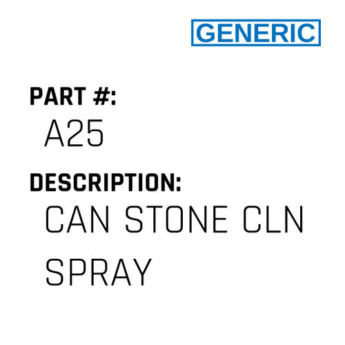 Can Stone Cln Spray - Generic #A25