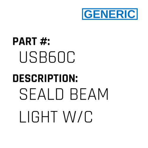 Seald Beam Light W/C - Generic #USB60C