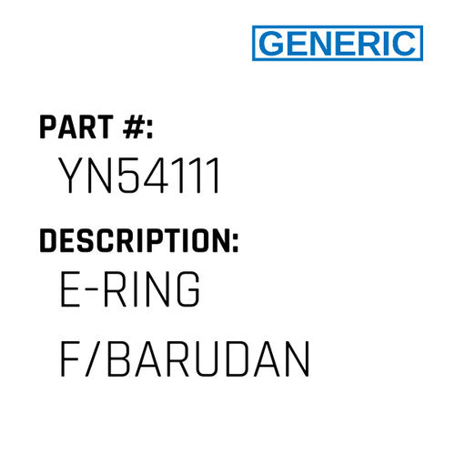 E-Ring F/Barudan - Generic #YN54111