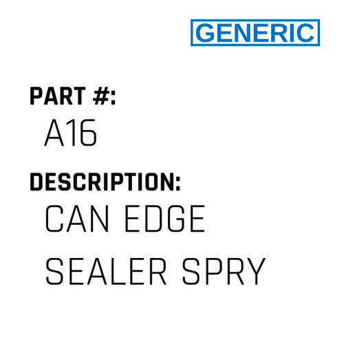 Can Edge Sealer Spry - Generic #A16
