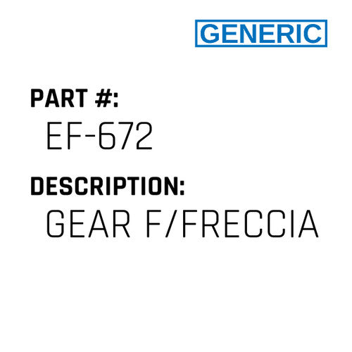 Gear F/Freccia - Generic #EF-672